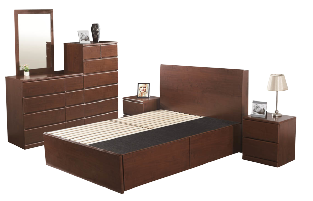 Wooden Furniture  In Terior Decoration Double Bed